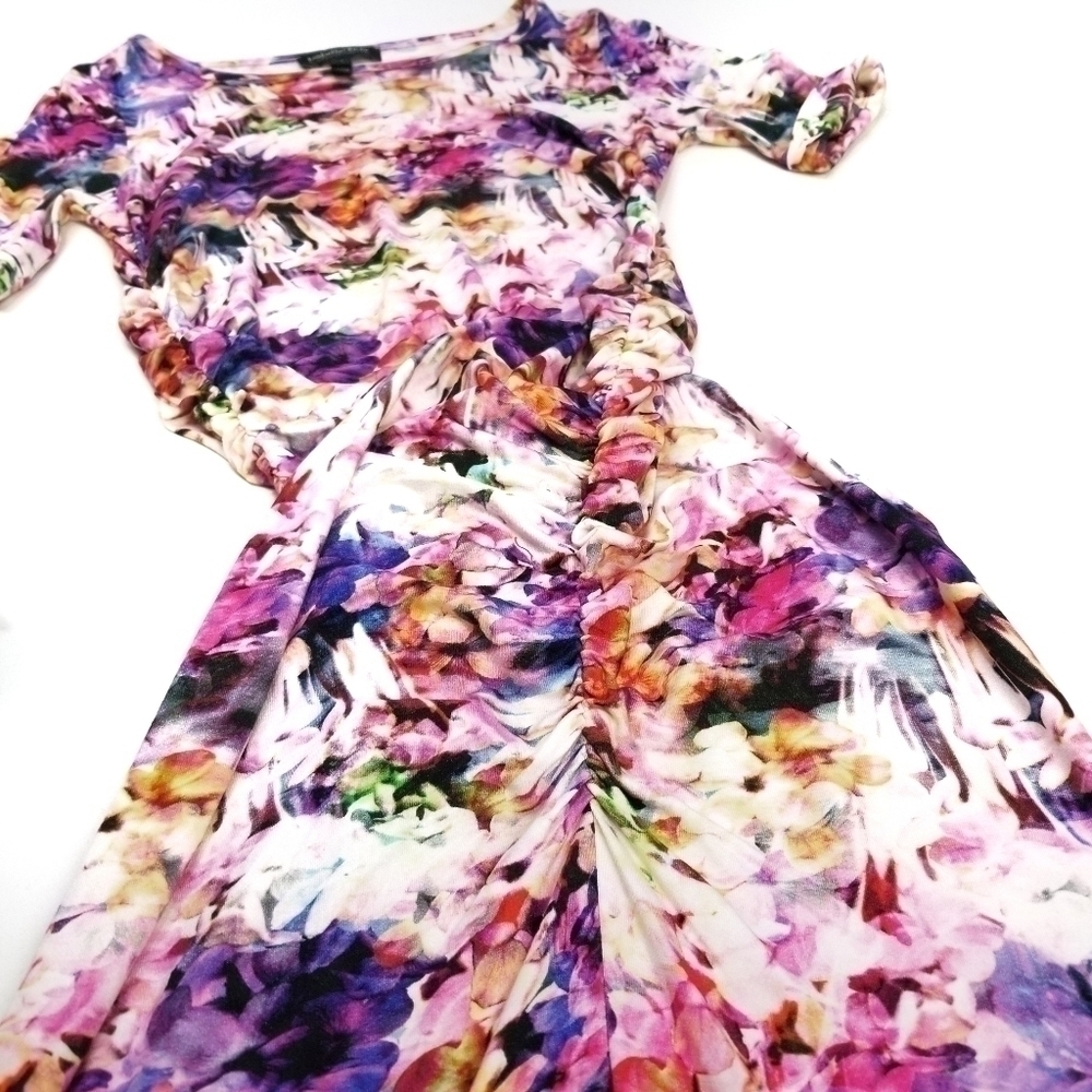 Isabella Oliver  Viscose Fuschia Rouge Dress 4 - Picture 5 of 8